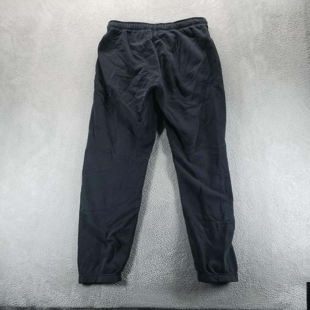 Nike Sweatpants Mens L Black Fleece Joggers Drawstring Pockets Gym Workout - Picture 2 of 10
